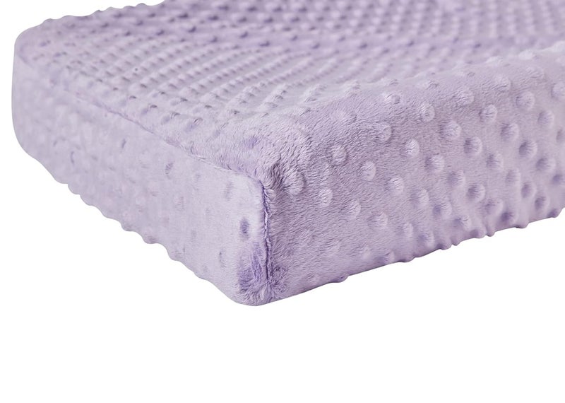 DONOMILO Changing Pad Cover Super Soft Dots Skin-Friendly Breathable Wipeable Changing Table Sheets for Baby Boy and Baby Girl (Lavender) - Image 3